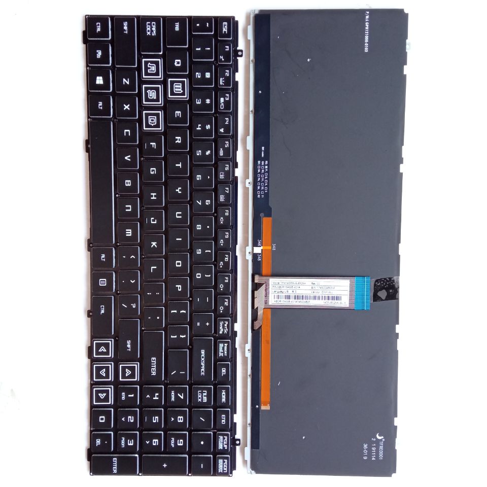 Picture of New Replacement Laptop Keyboard For HASEE T50 Z7KP7D2 colorful backlight BLACK Backlit US Layout